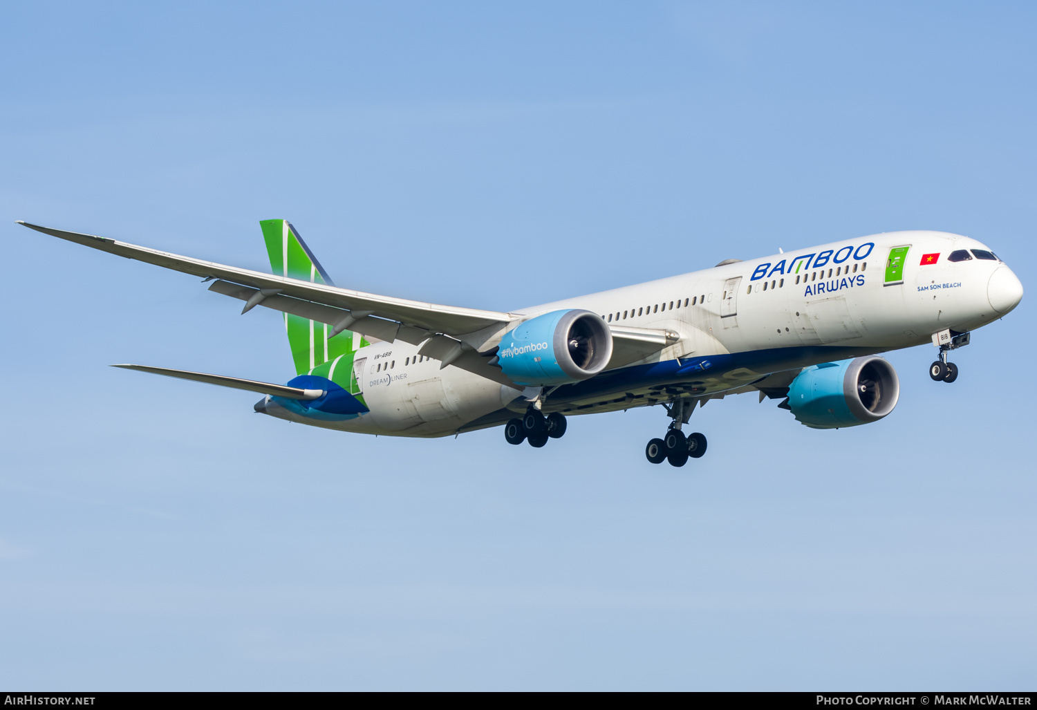 Aircraft Photo of VN-A818 | Boeing 787-9 Dreamliner | Bamboo Airways | AirHistory.net #674991