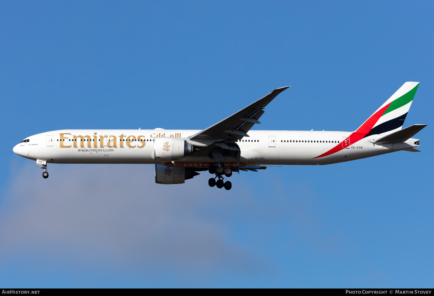 Aircraft Photo of A6-EPB | Boeing 777-31H/ER | Emirates | AirHistory.net #675014