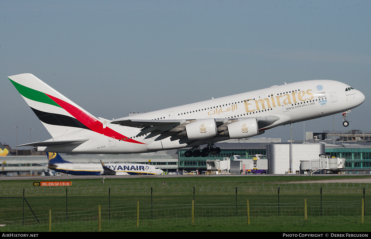 Aircraft Photo of A6-EEA | Airbus A380-861 | Emirates | AirHistory.net #675034