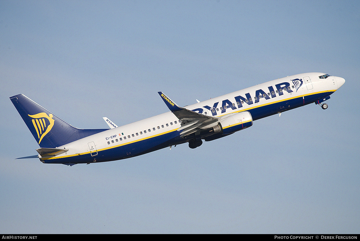 Aircraft Photo of EI-EMP | Boeing 737-8AS | Ryanair | AirHistory.net #675058