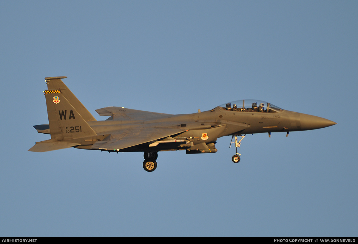 Aircraft Photo of 90-0251 / AF90-251 | McDonnell Douglas F-15E Strike Eagle | USA - Air Force | AirHistory.net #675073