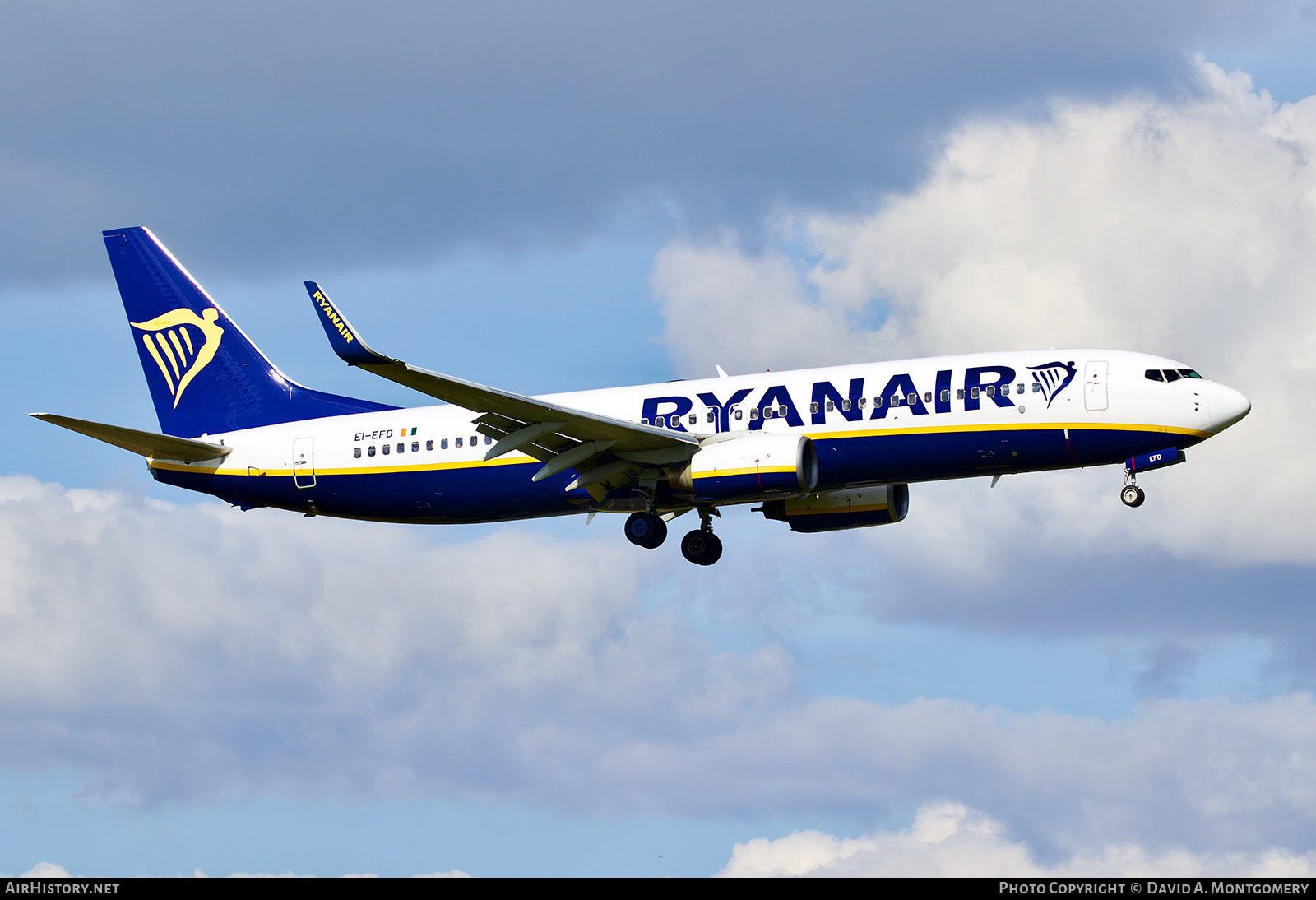 Aircraft Photo of EI-EFD | Boeing 737-8AS | Ryanair | AirHistory.net #675079