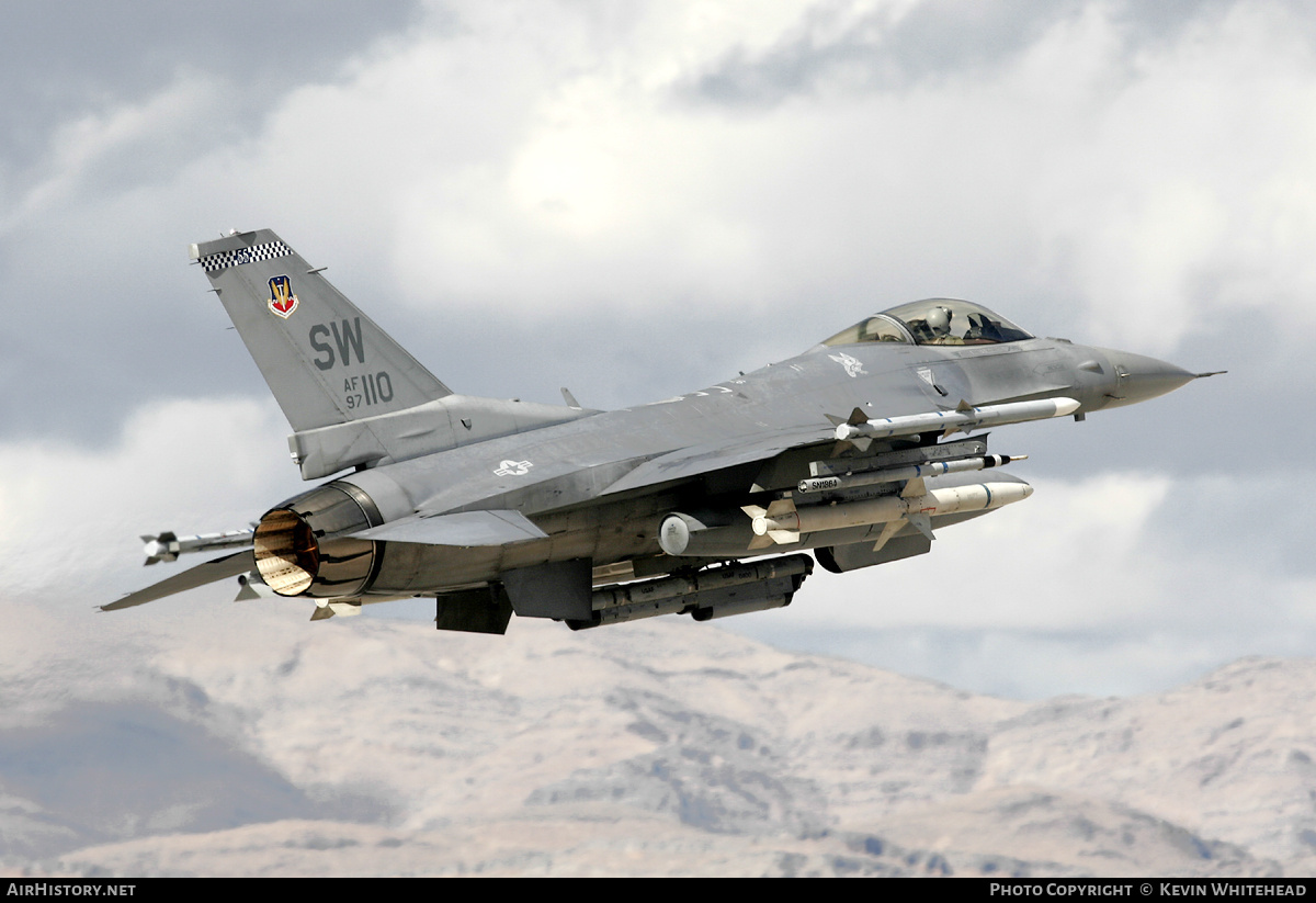 Aircraft Photo of 97-0110 / AF97-110 | General Dynamics F-16CM Fighting Falcon | USA - Air Force | AirHistory.net #675117
