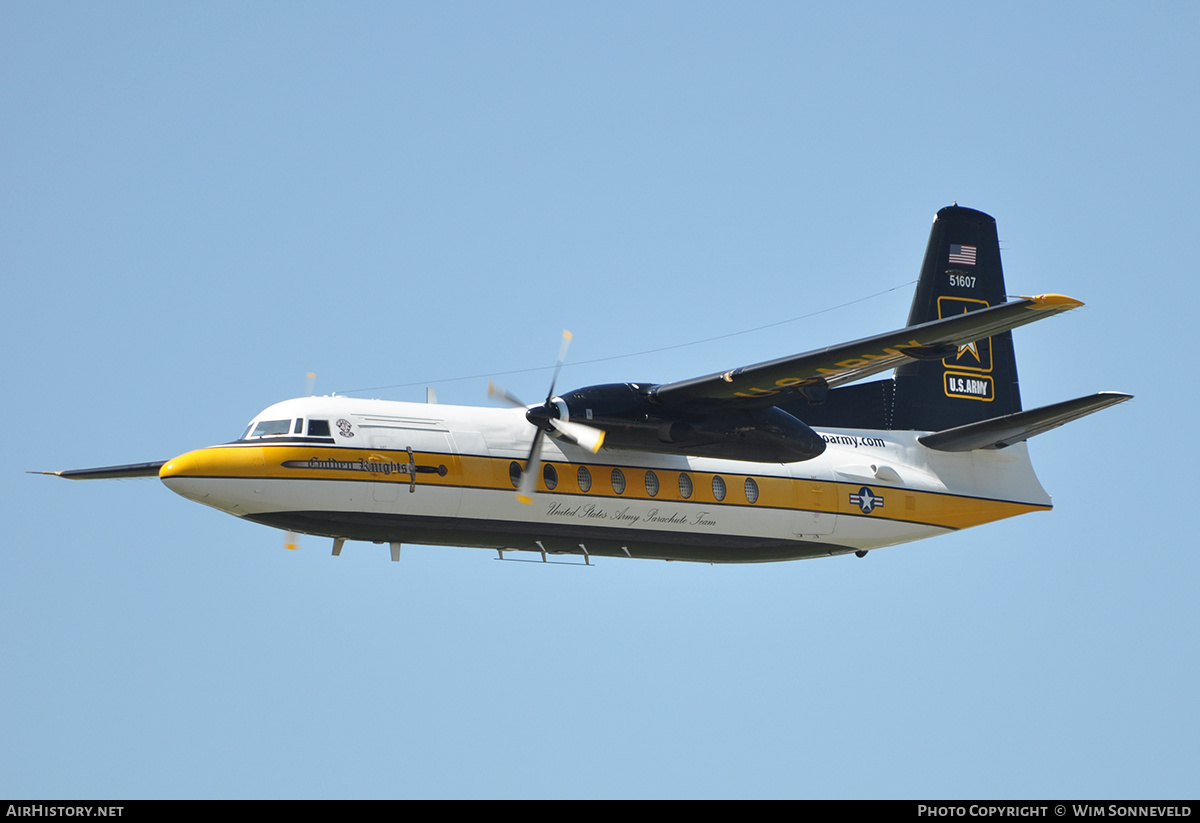 Aircraft Photo of 85-1607 / 51607 | Fokker C-31A Troopship (F27-400M) | USA - Army | AirHistory.net #675144