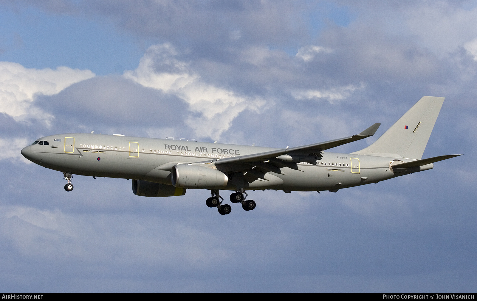 Aircraft Photo of ZZ334 | Airbus A330 Voyager KC3 (A330-243MRTT) | UK - Air Force | AirHistory.net #675243
