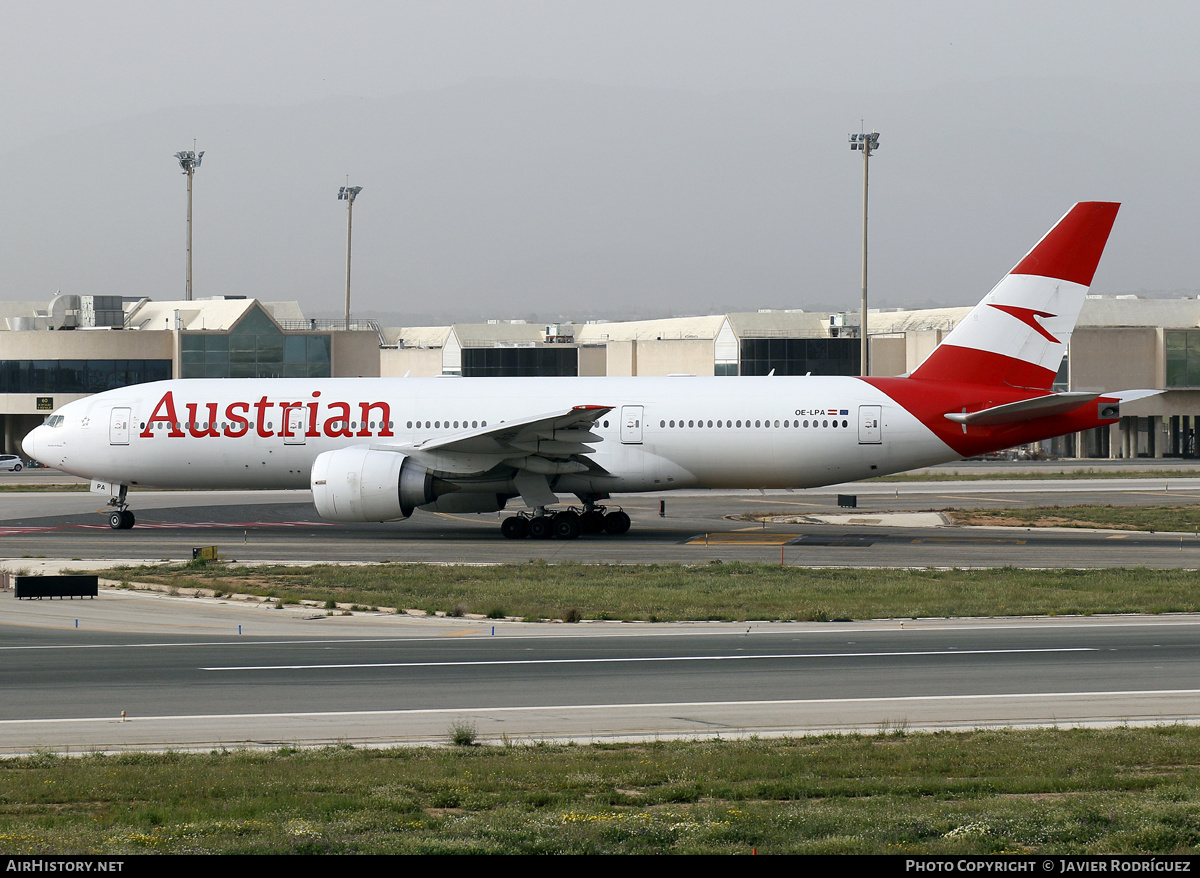 Aircraft Photo of OE-LPA | Boeing 777-2Z9/ER | Austrian Airlines | AirHistory.net #675266