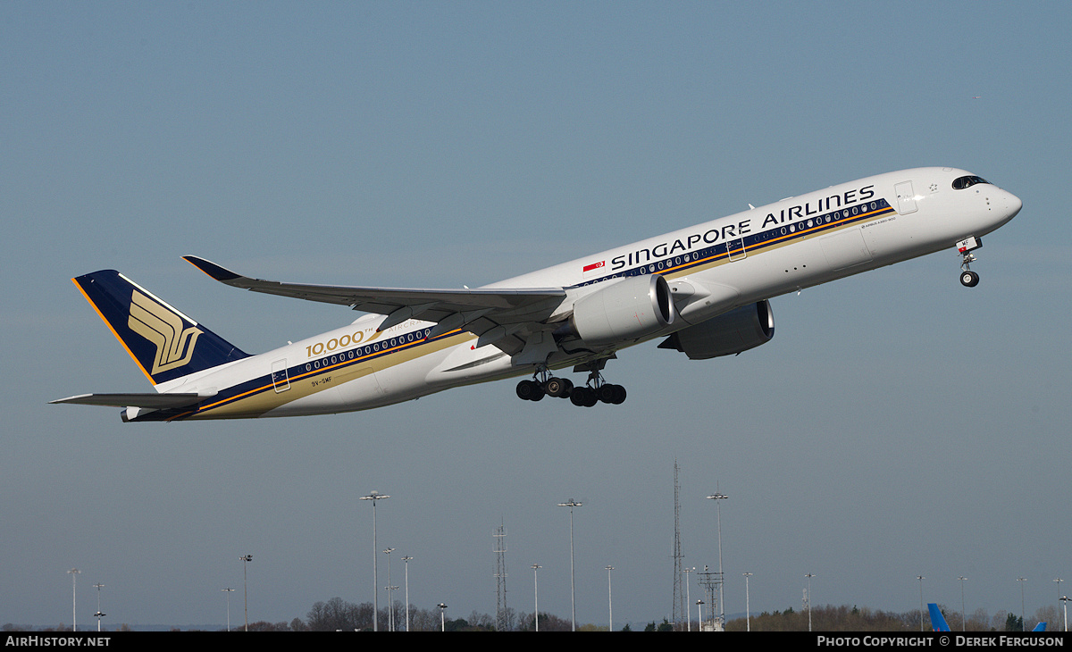 Aircraft Photo of 9V-SMF | Airbus A350-941 | Singapore Airlines | AirHistory.net #675293