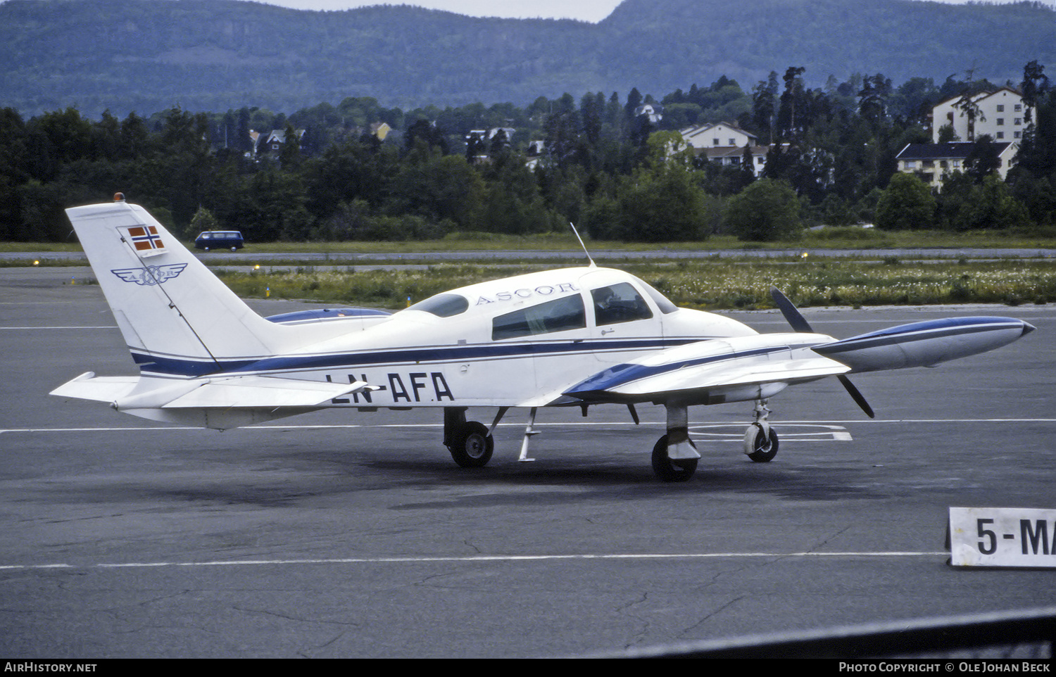 Aircraft Photo of LN-AFA | Cessna 310Q | Ascor Flyservice | AirHistory.net #675297