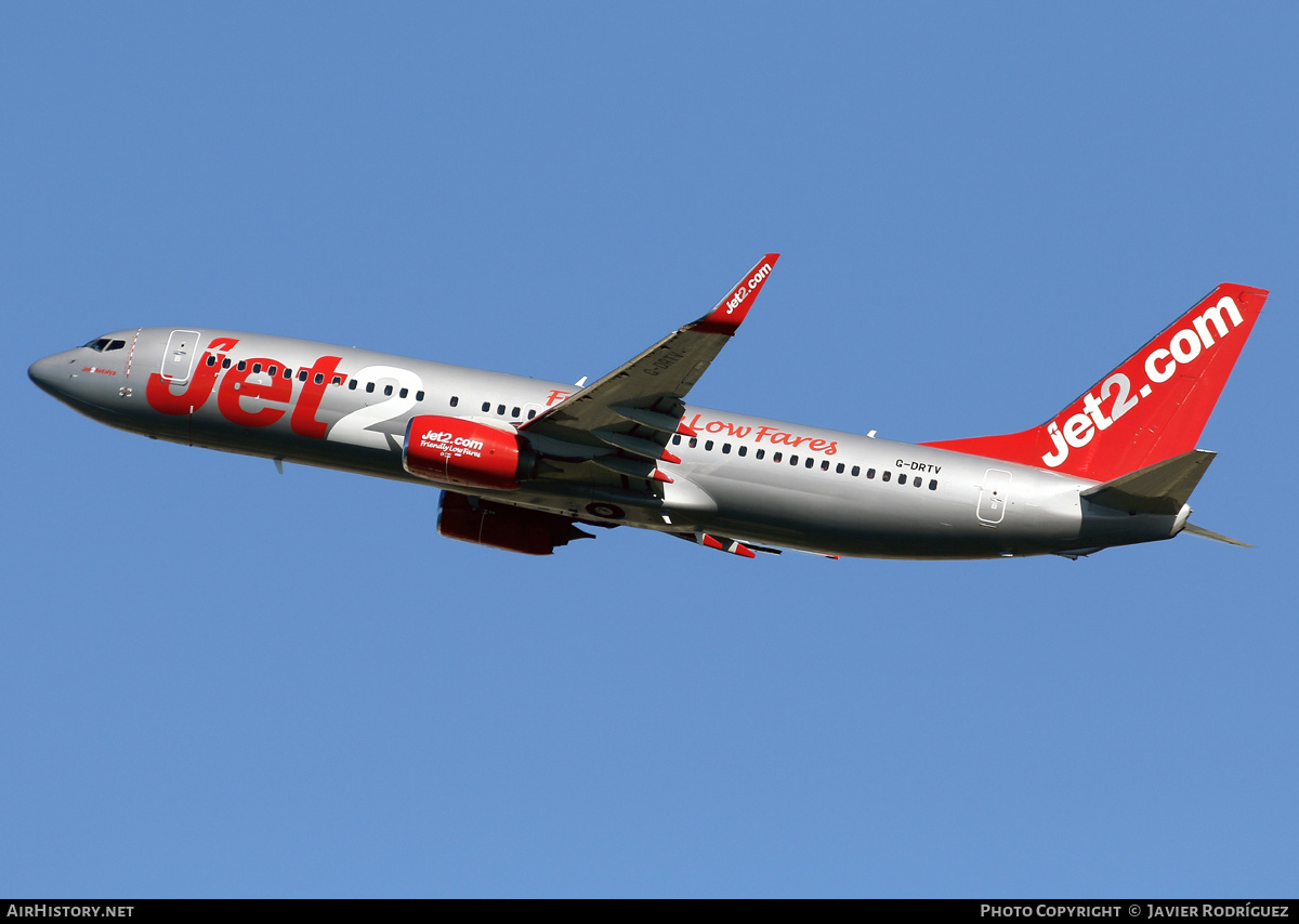 Aircraft Photo of G-DRTV | Boeing 737-8AL | Jet2 | AirHistory.net #675307