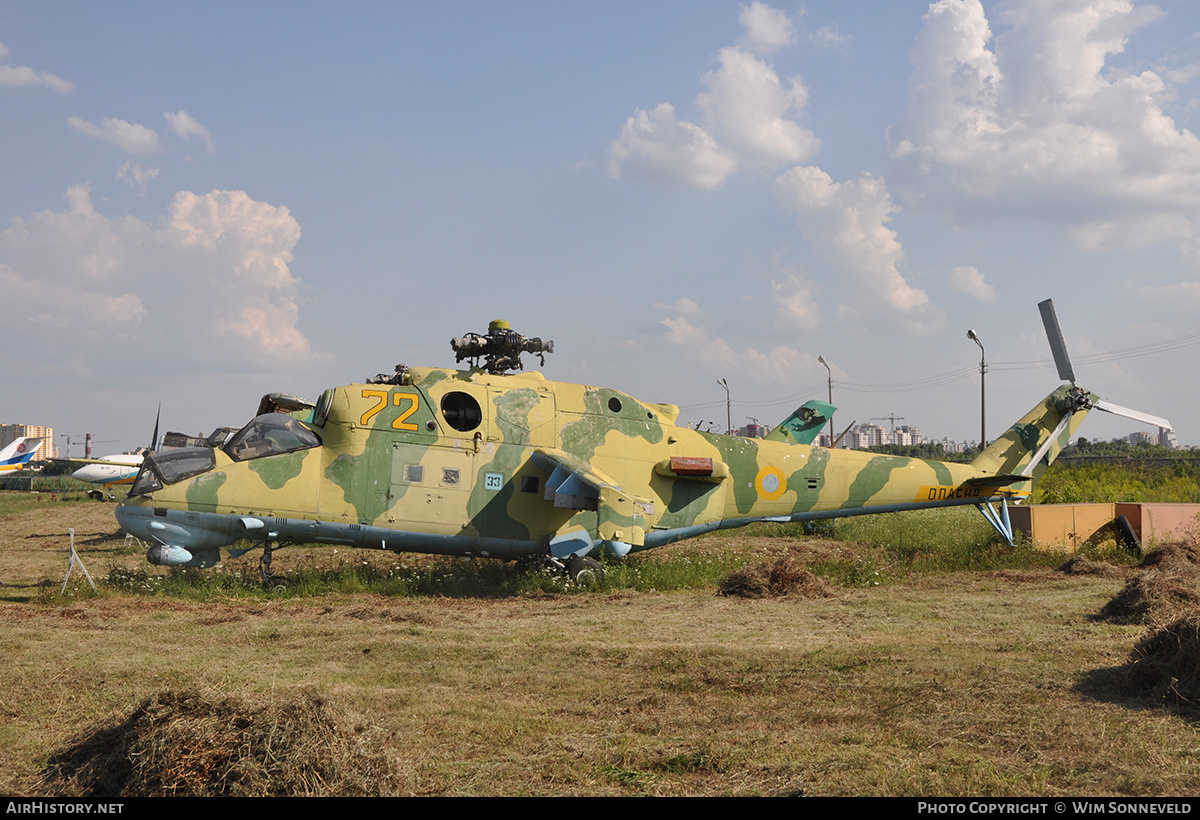 Aircraft Photo of 72 yellow | Mil Mi-24P | Ukraine - Air Force | AirHistory.net #675331