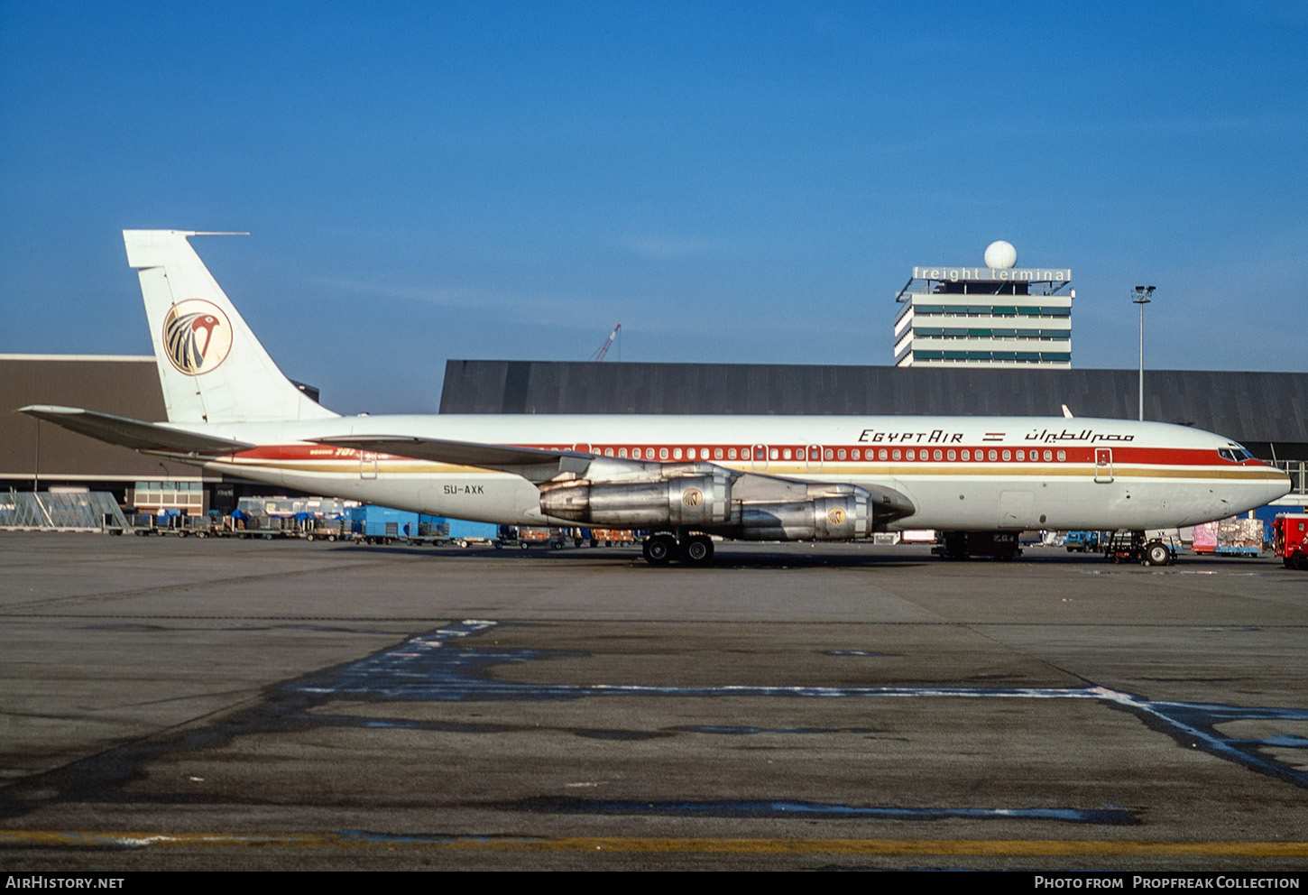 Aircraft Photo of SU-AXK | Boeing 707-366C | EgyptAir | AirHistory.net #675334