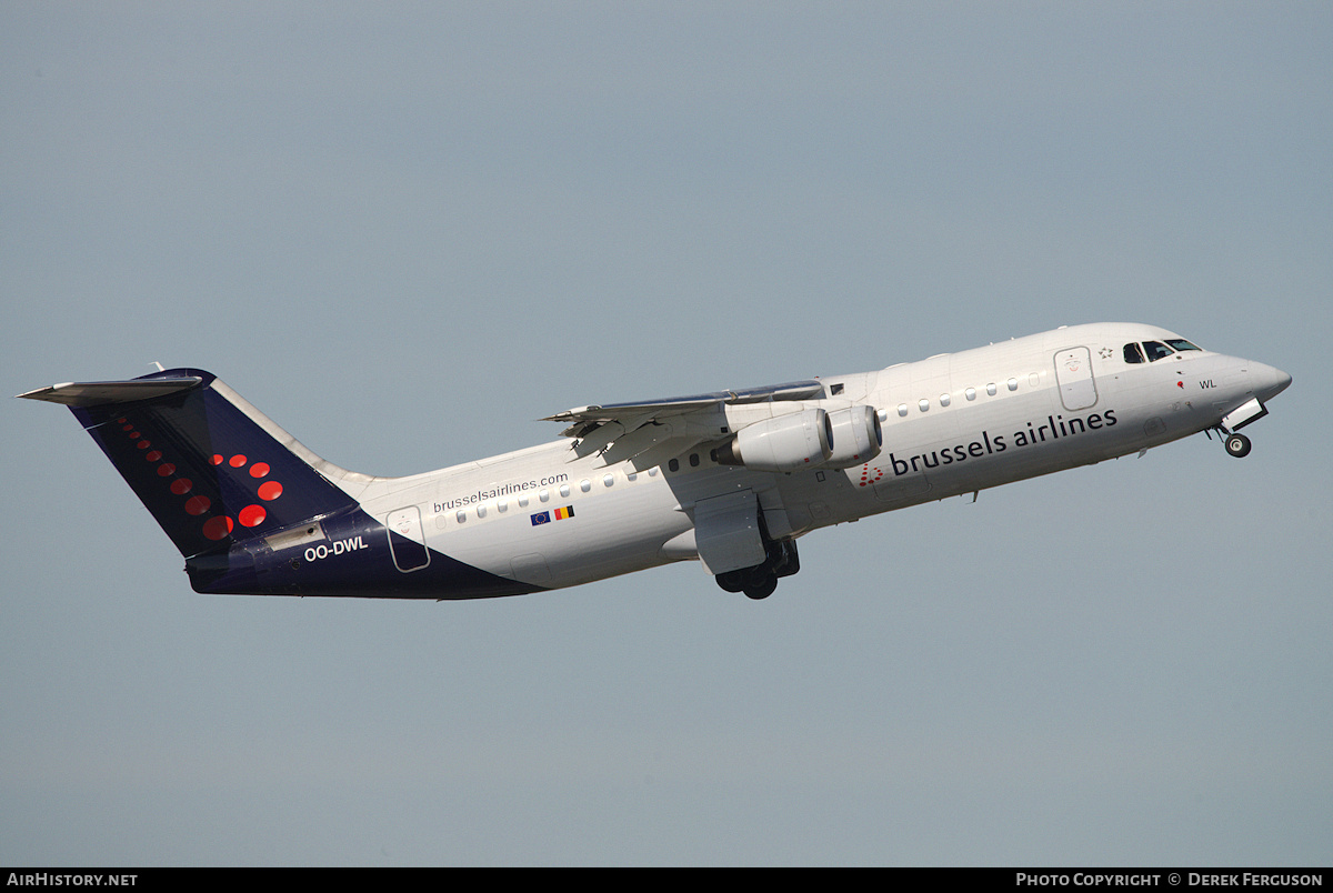 Aircraft Photo of OO-DWL | British Aerospace Avro 146-RJ100 | Brussels Airlines | AirHistory.net #675372