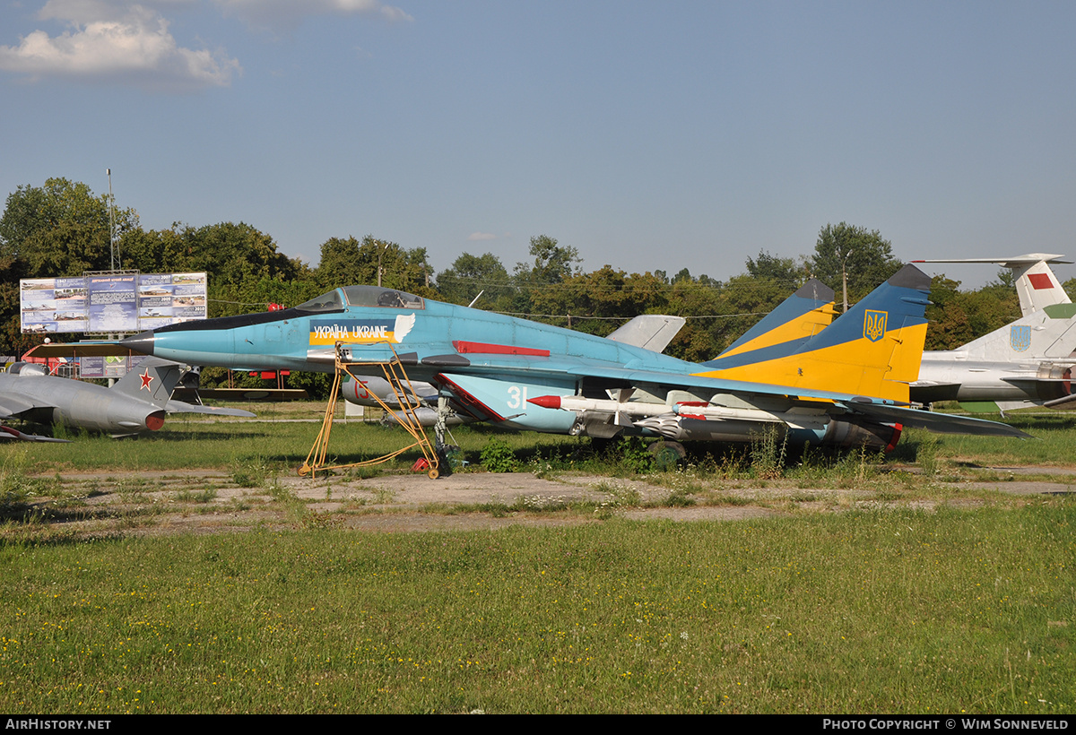 Aircraft Photo of 31 white | Mikoyan-Gurevich MiG-29 (9-13) | Ukraine - Air Force | AirHistory.net #675379