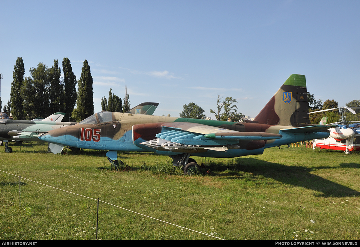 Aircraft Photo of 105 red | Sukhoi Su-25 | Ukraine - Air Force | AirHistory.net #675381