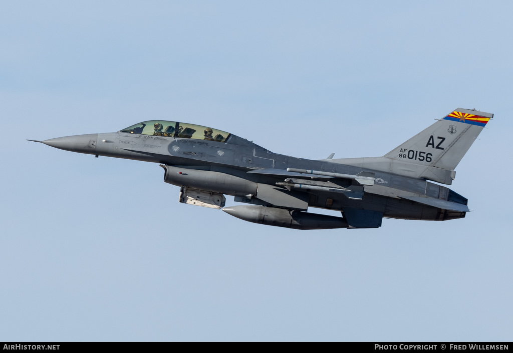 Aircraft Photo of 88-0156 / AF88-156 | General Dynamics F-16DM Fighting Falcon | USA - Air Force | AirHistory.net #675386