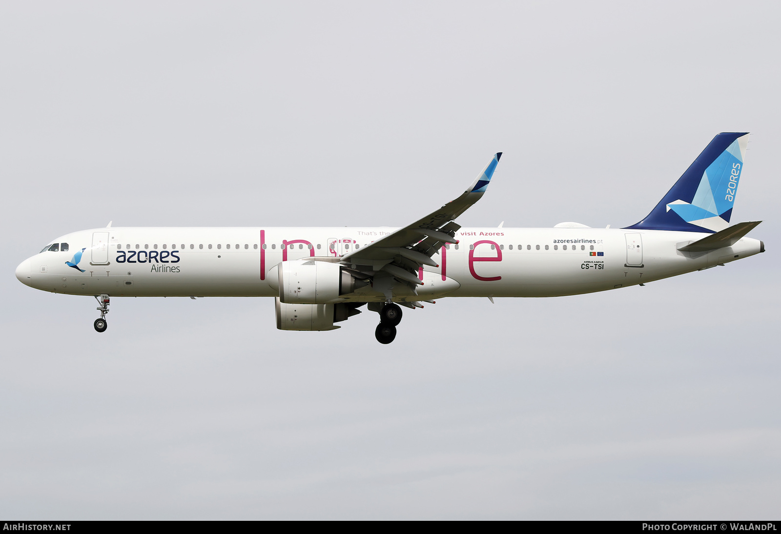 Aircraft Photo of CS-TSI | Airbus A321-253NX | Azores Airlines | AirHistory.net #675455