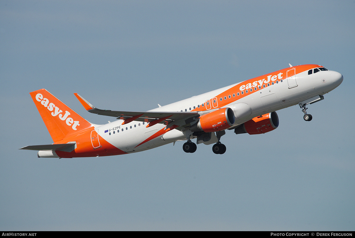 Aircraft Photo of G-EZPE | Airbus A320-214 | EasyJet | AirHistory.net #675470