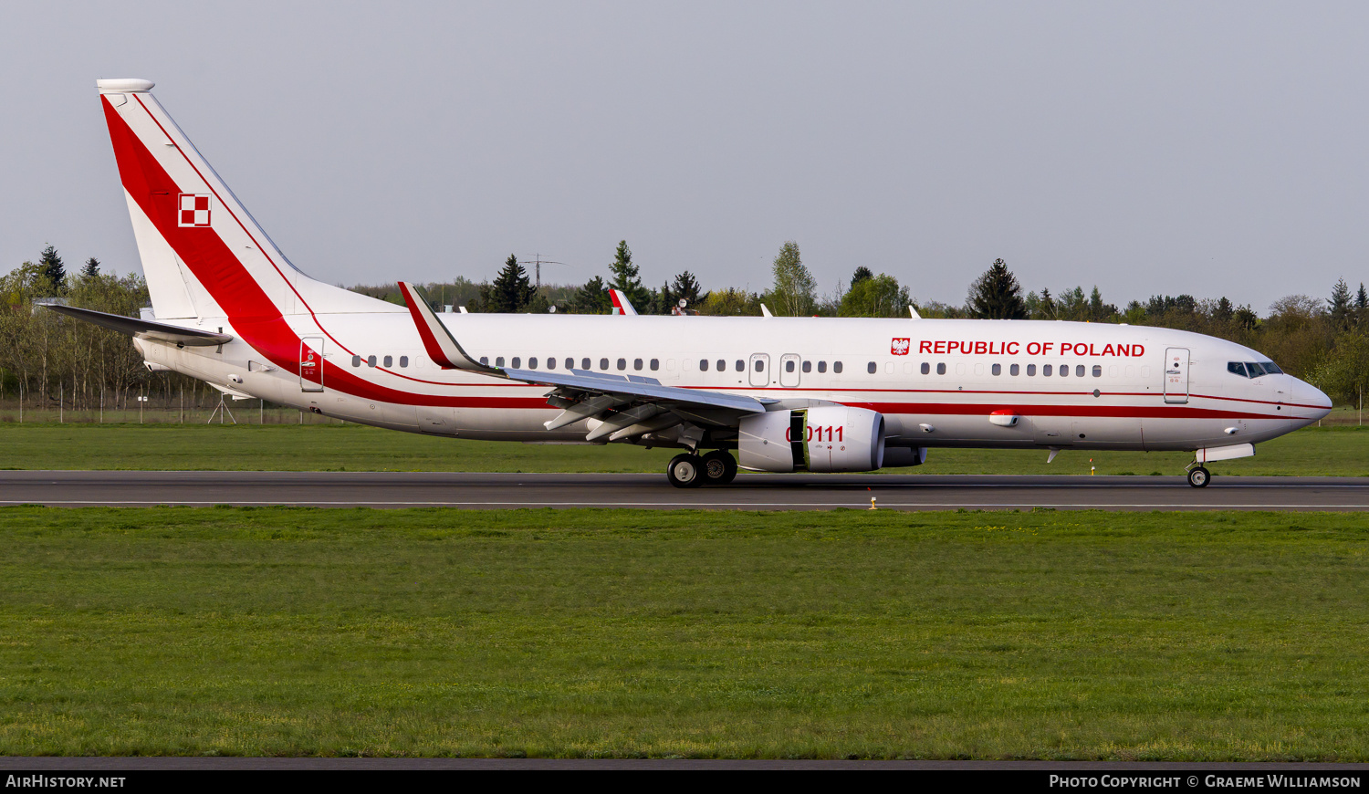 Aircraft Photo of 0111 | Boeing 737-800 BBJ2 | Poland - Air Force | AirHistory.net #675491