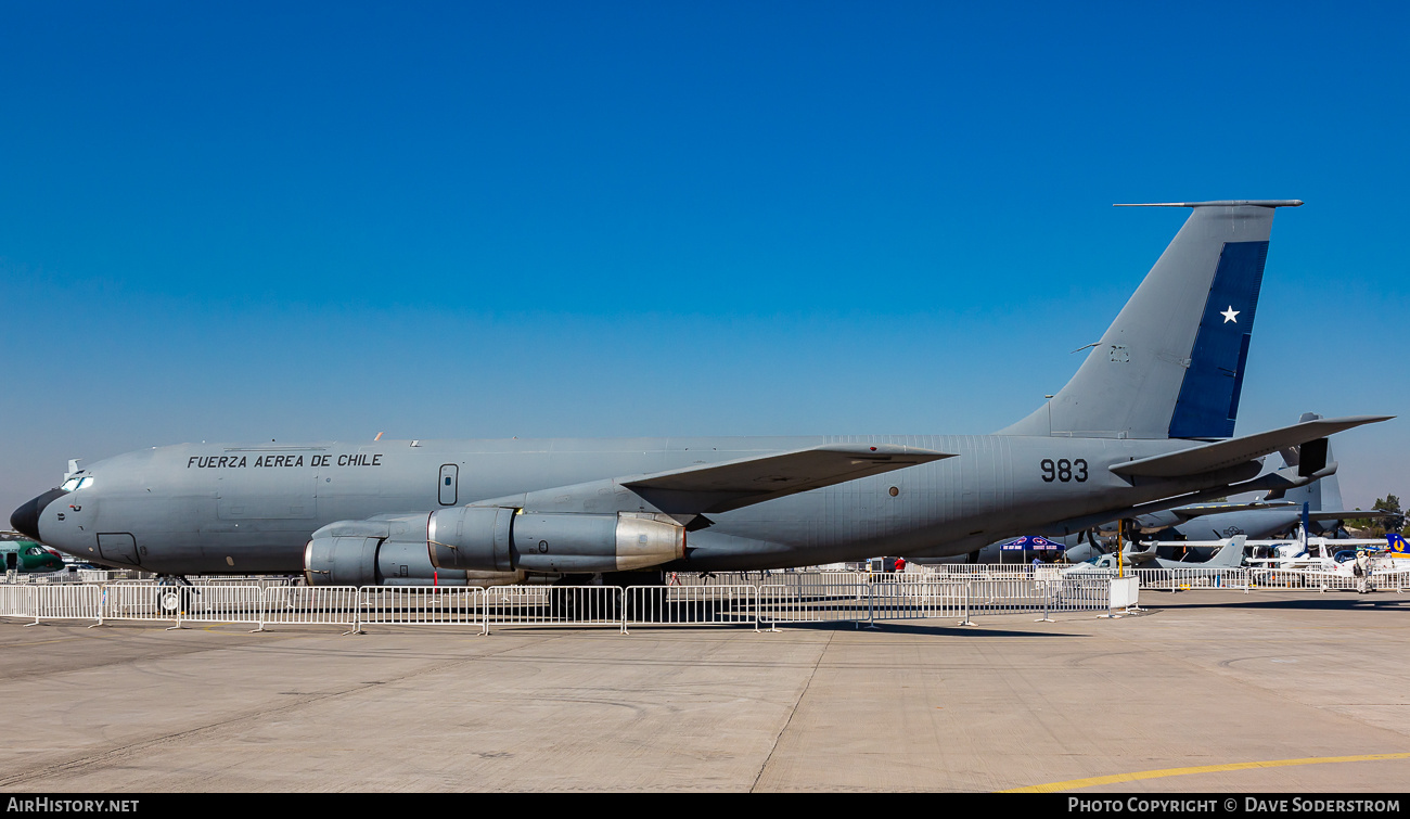 Aircraft Photo of 983 | Boeing KC-135E Stratotanker | Chile - Air Force | AirHistory.net #675529