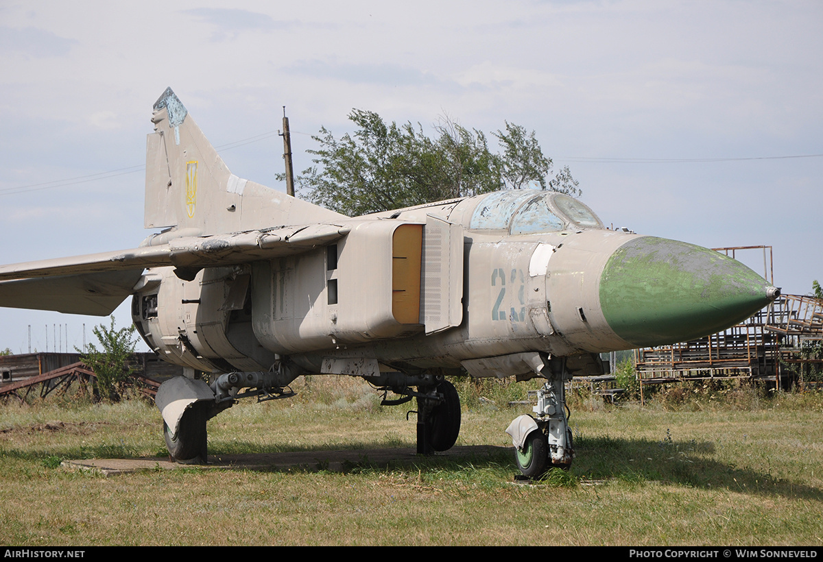 Aircraft Photo of 23 blue | Mikoyan-Gurevich MiG-23M | Ukraine - Air Force | AirHistory.net #675567