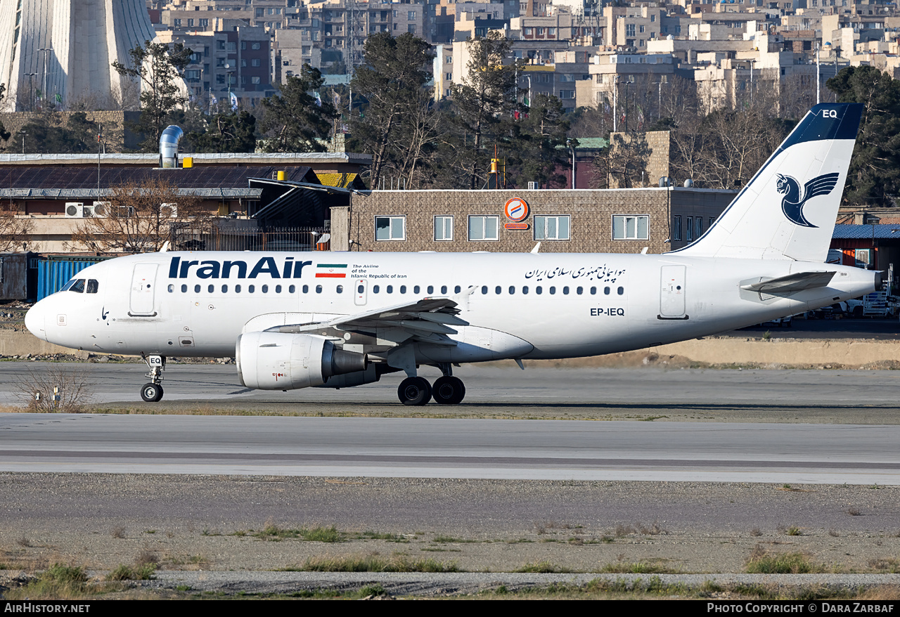 Aircraft Photo of EP-IEQ | Airbus A319-112 | Iran Air | AirHistory.net #675620