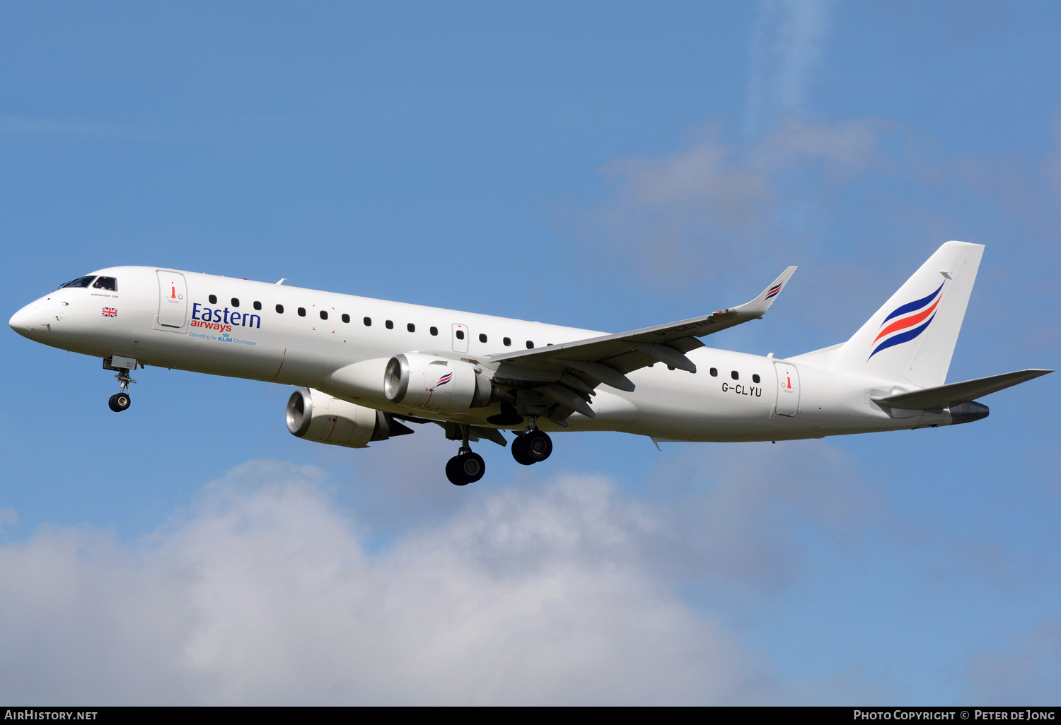 Aircraft Photo of G-CLYU | Embraer 190LR (ERJ-190-100LR) | Eastern Airways | AirHistory.net #675654