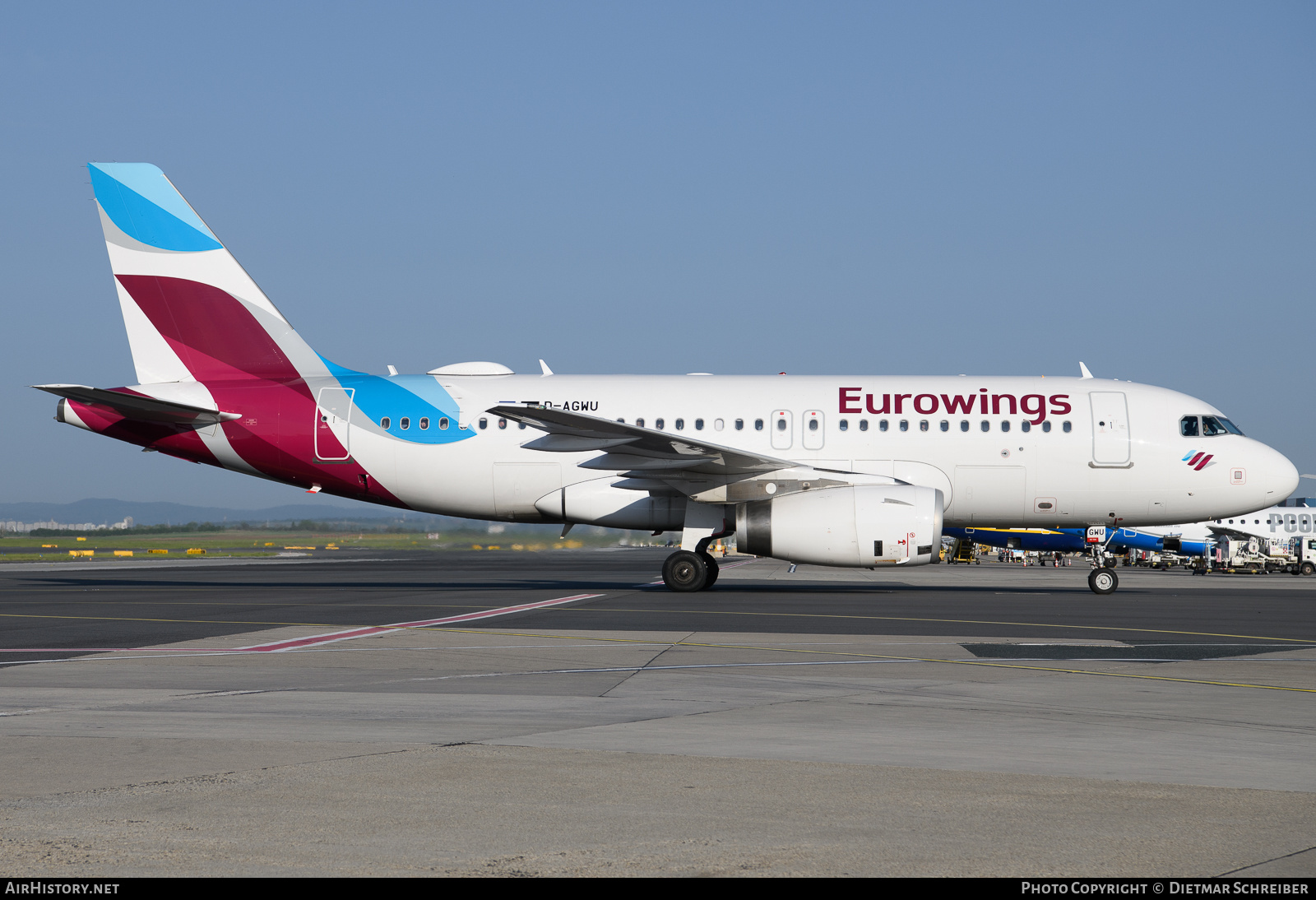 Aircraft Photo of D-AGWU | Airbus A319-132 | Eurowings | AirHistory.net #675728