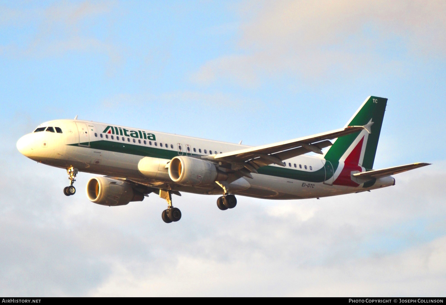 Aircraft Photo of EI-DTC | Airbus A320-216 | Alitalia | AirHistory.net #675739