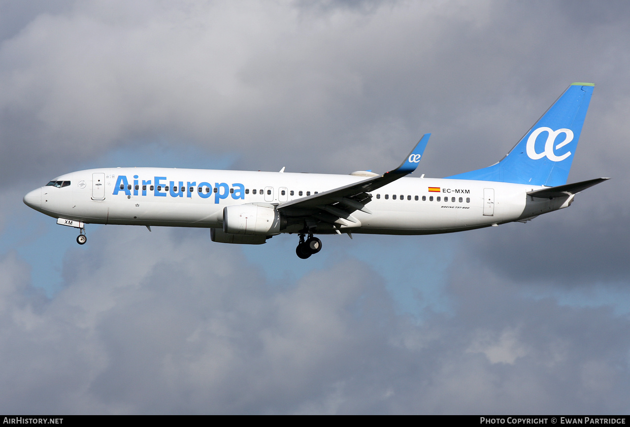 Aircraft Photo of EC-MXM | Boeing 737-800 | Air Europa | AirHistory.net #675846