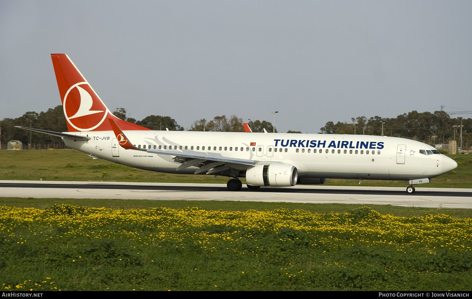 Aircraft Photo of TC-JVB | Boeing 737-8F2 | Turkish Airlines | AirHistory.net #675911