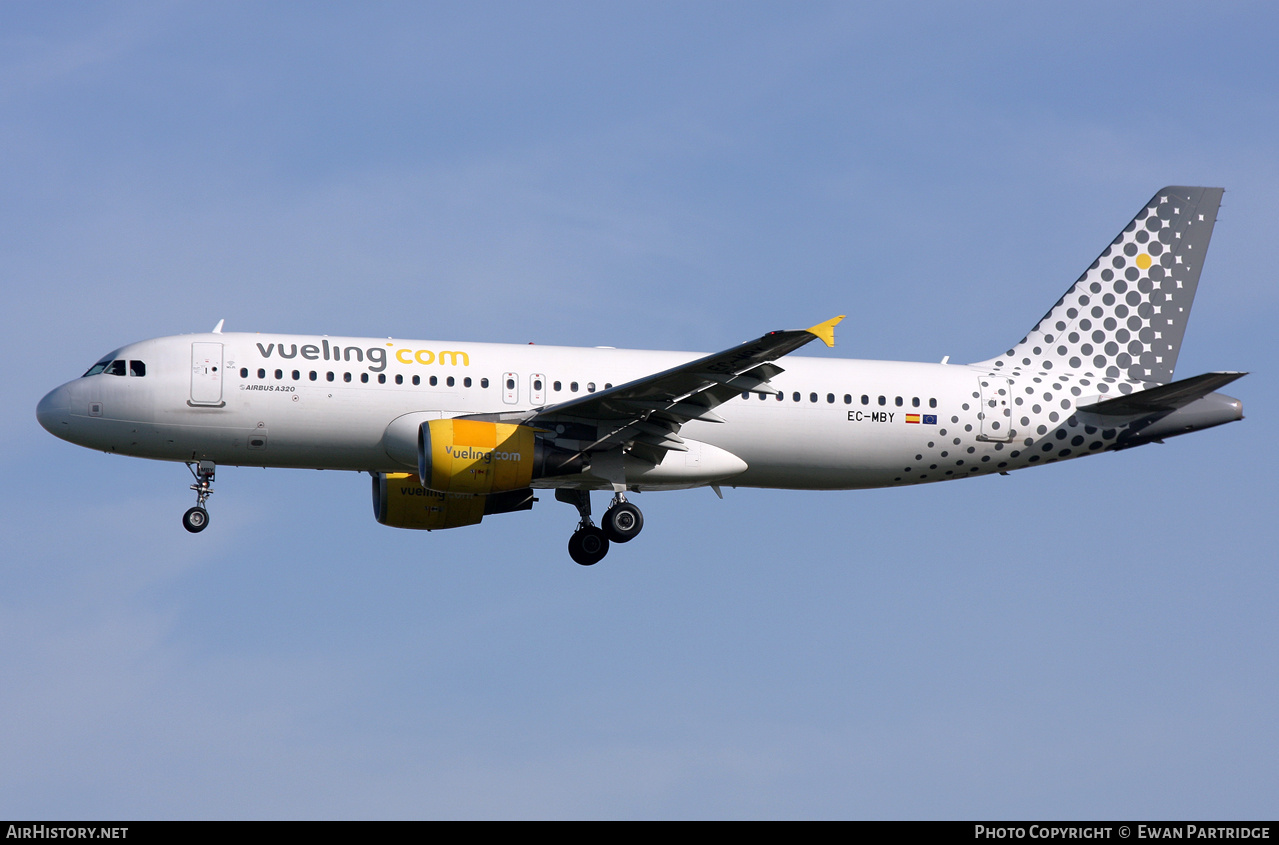 Aircraft Photo of EC-MBY | Airbus A320-214 | Vueling Airlines | AirHistory.net #675920