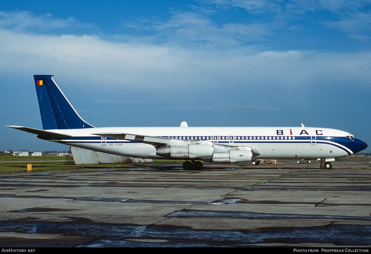 Aircraft Photo of OO-CDE | Boeing 707-365C | BIAC - Belgian International Air Carriers | AirHistory.net #675921