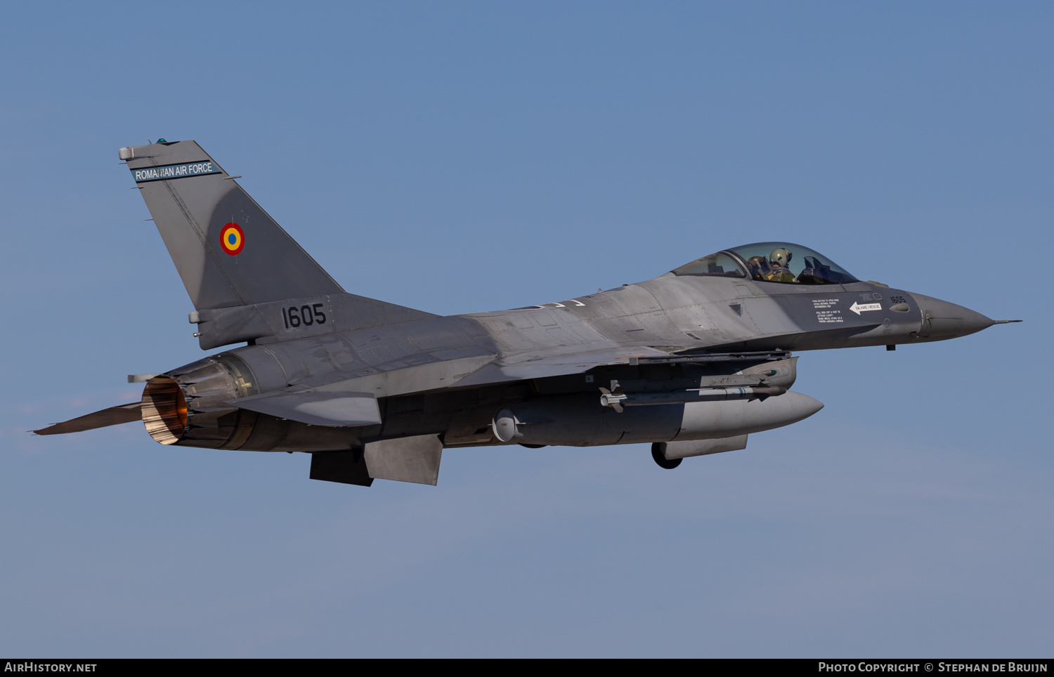 Aircraft Photo of 1605 | General Dynamics F-16AM Fighting Falcon | Romania - Air Force | AirHistory.net #675926