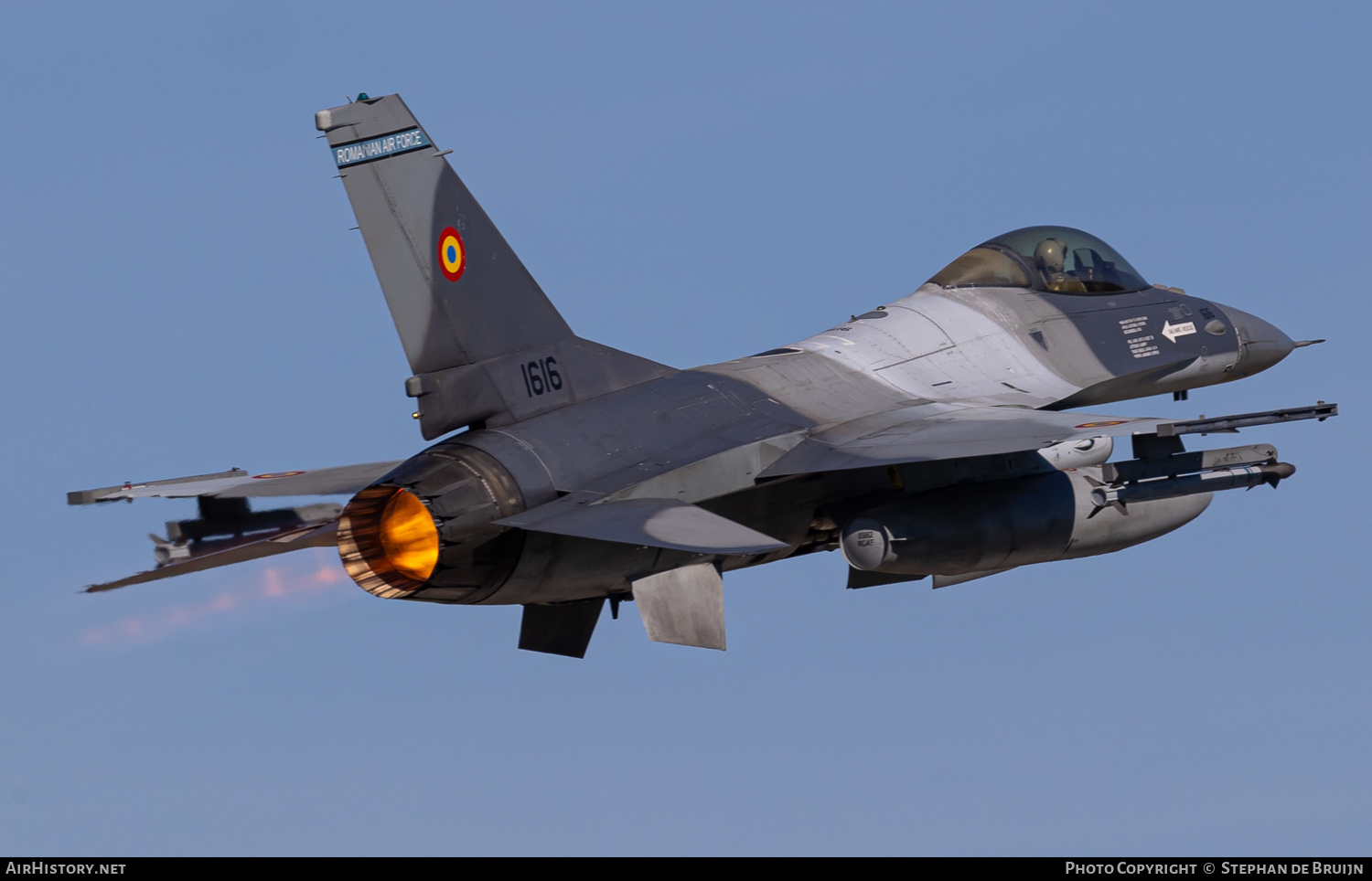 Aircraft Photo of 1616 | General Dynamics F-16AM Fighting Falcon | Romania - Air Force | AirHistory.net #675927