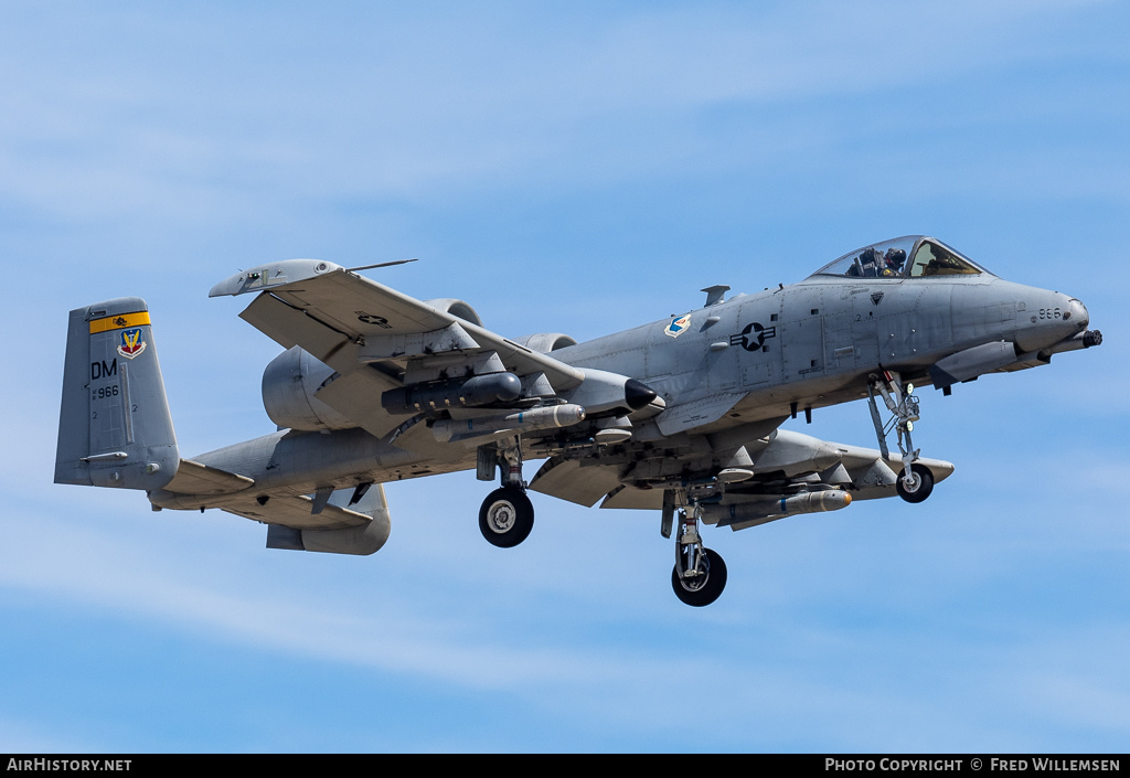 Aircraft Photo of 81-0966 / AF81-966 | Fairchild A-10A Thunderbolt II | USA - Air Force | AirHistory.net #675988