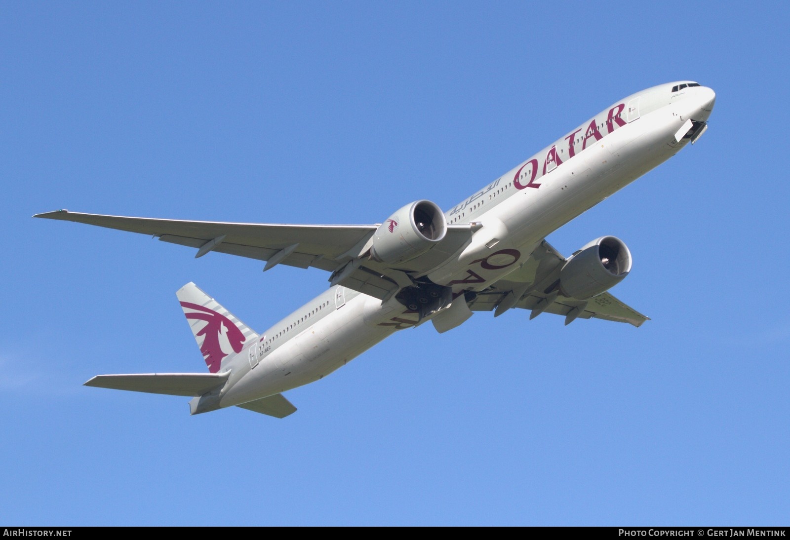 Aircraft Photo of A7-BEC | Boeing 777-3DZ/ER | Qatar Airways | AirHistory.net #675998