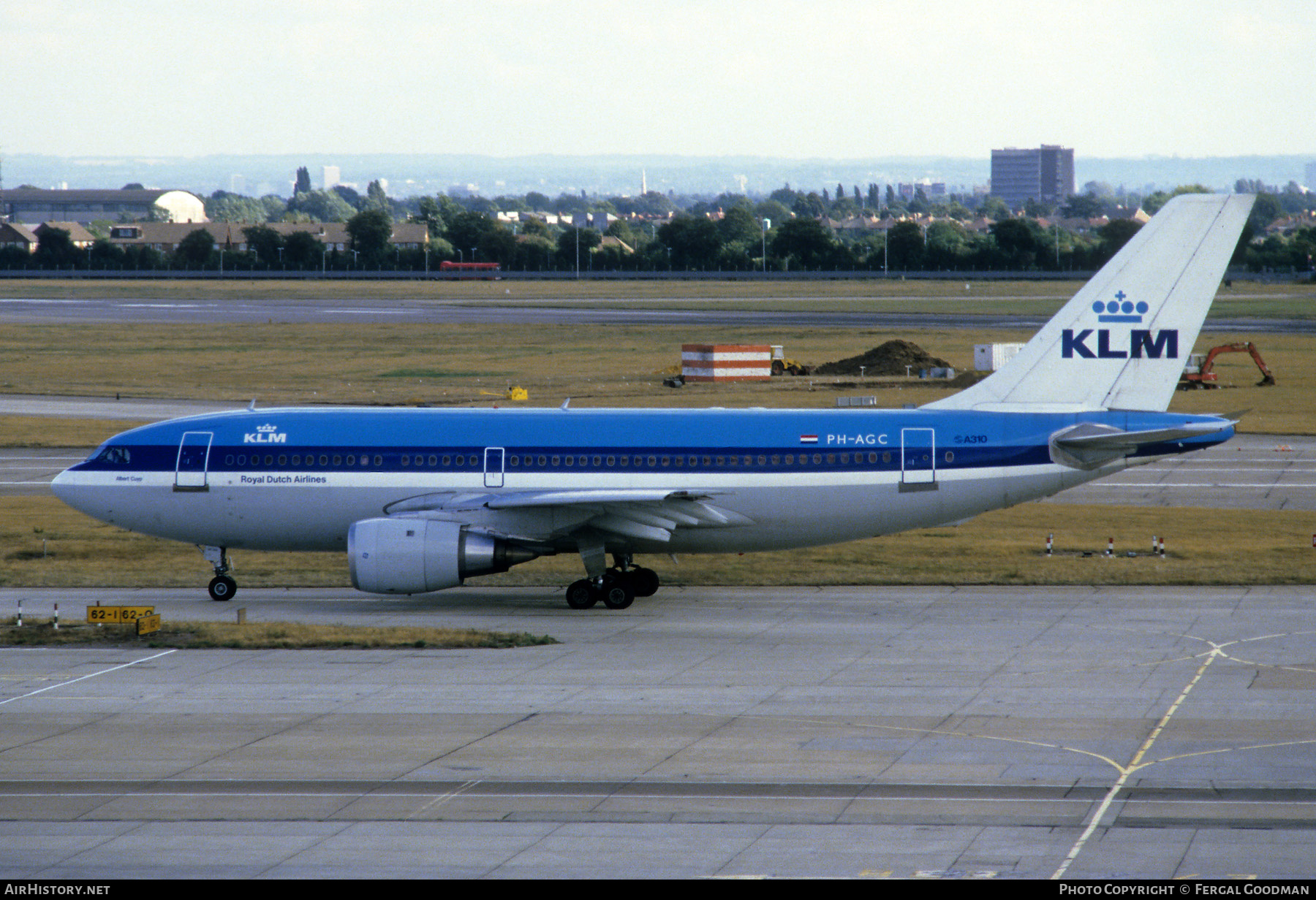 Aircraft Photo of PH-AGC | Airbus A310-203 | KLM - Royal Dutch Airlines | AirHistory.net #676033