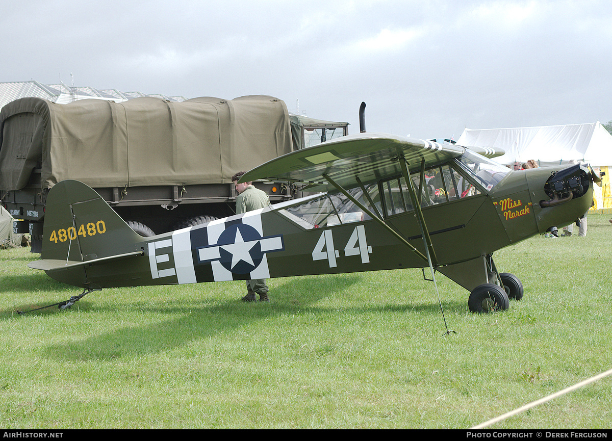 Aircraft Photo of G-BECN / 480480 | Piper J-3C-65 Cub | USA - Air Force | AirHistory.net #676034