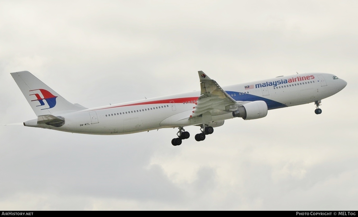 Aircraft Photo of 9M-MTL | Airbus A330-323E | Malaysia Airlines | AirHistory.net #676036