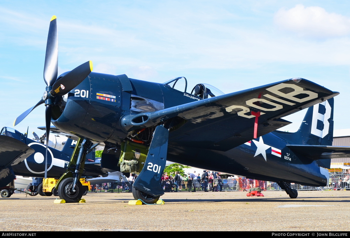 Aircraft Photo of G-RUMM / 121714 | Grumman F8F-2P Bearcat | USA - Navy | AirHistory.net #676037