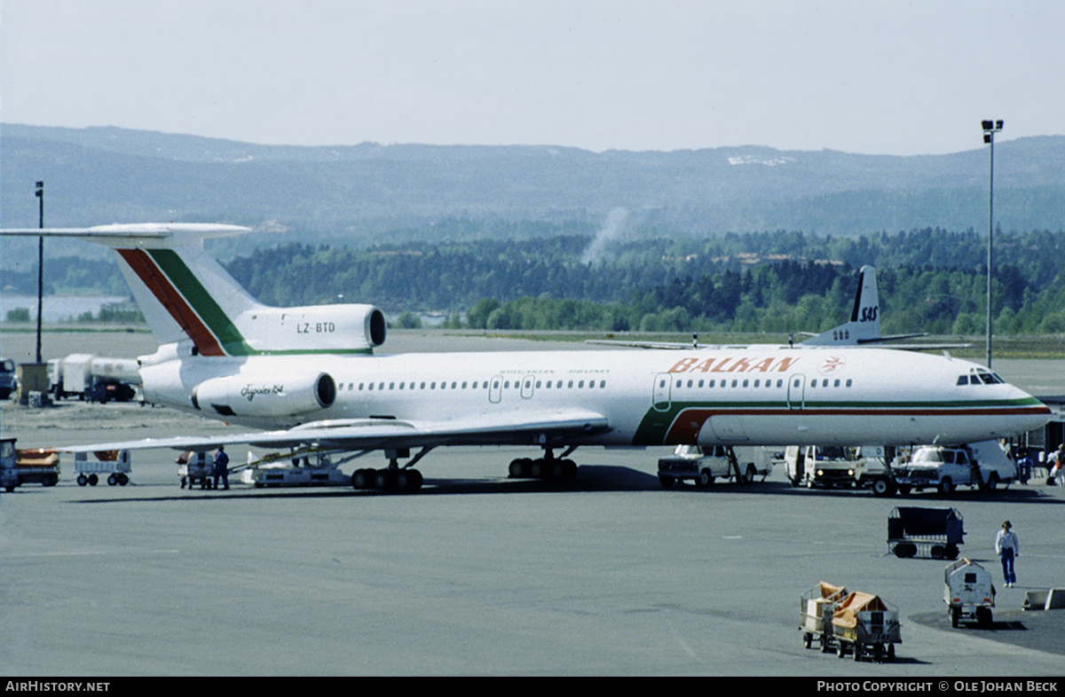 Aircraft Photo of LZ-BTD | Tupolev Tu-154B | Balkan - Bulgarian Airlines | AirHistory.net #676040