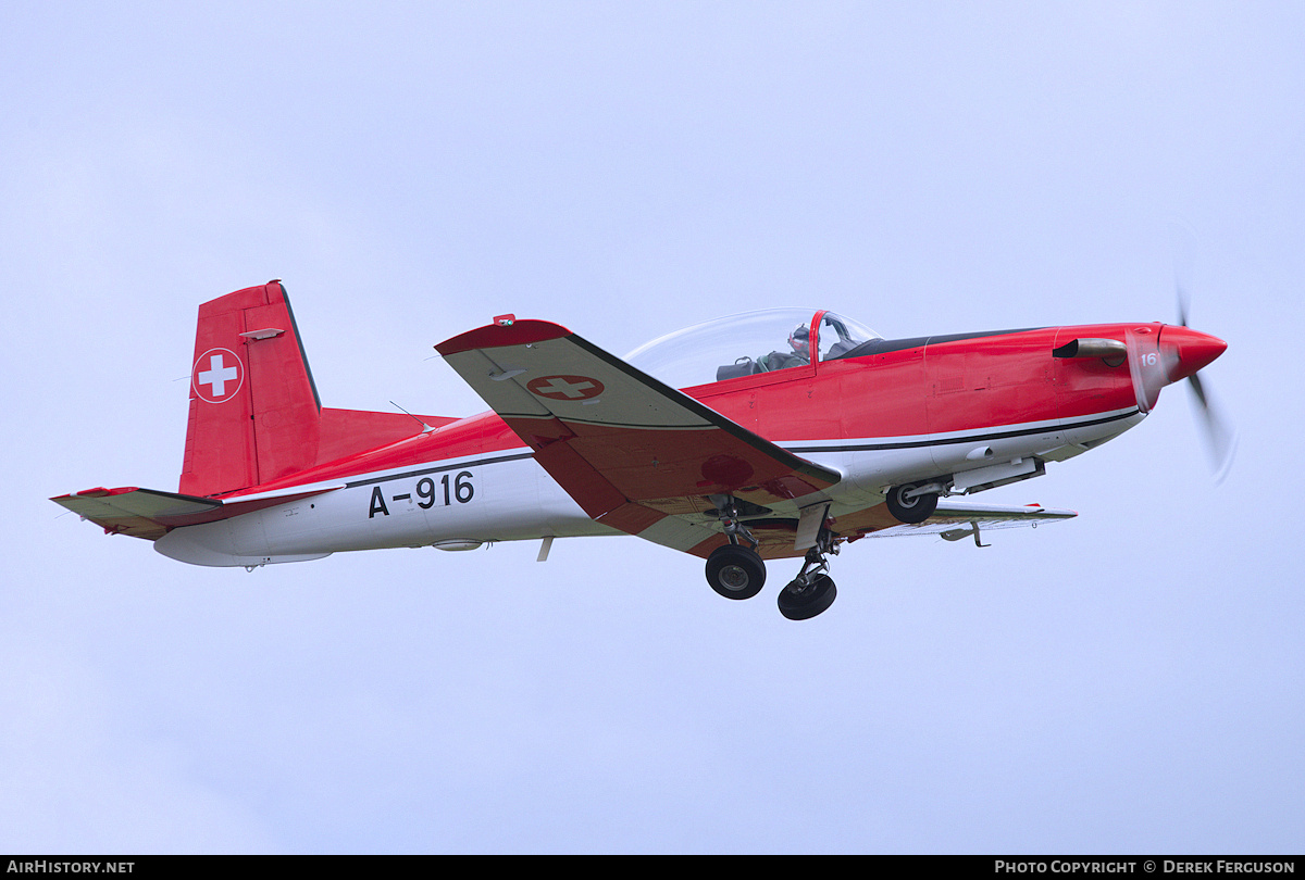 Aircraft Photo of A-916 | Pilatus NCPC-7 | Switzerland - Air Force | AirHistory.net #676090