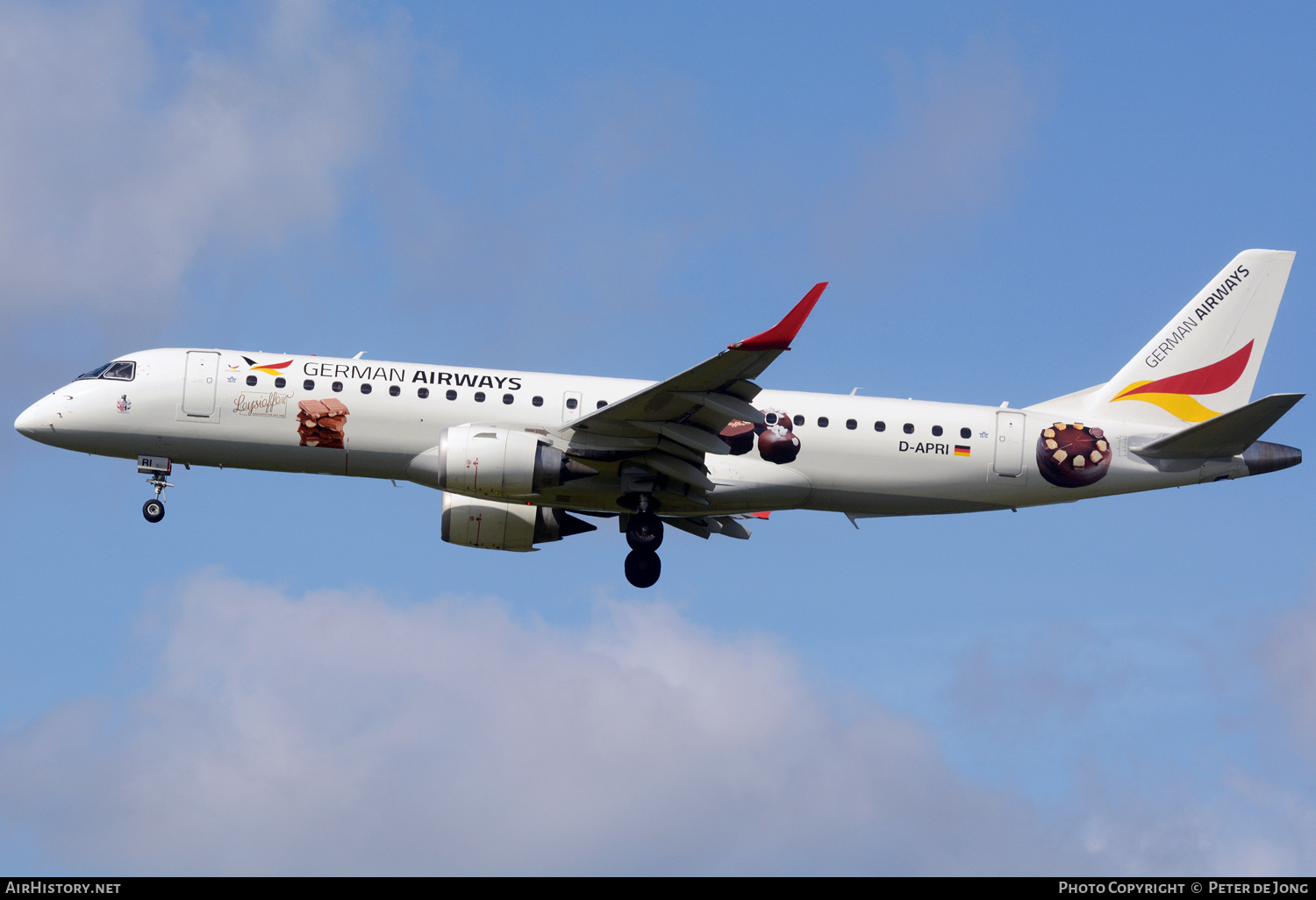 Aircraft Photo of D-APRI | Embraer 190LR (ERJ-190-100LR) | German Airways | AirHistory.net #676094