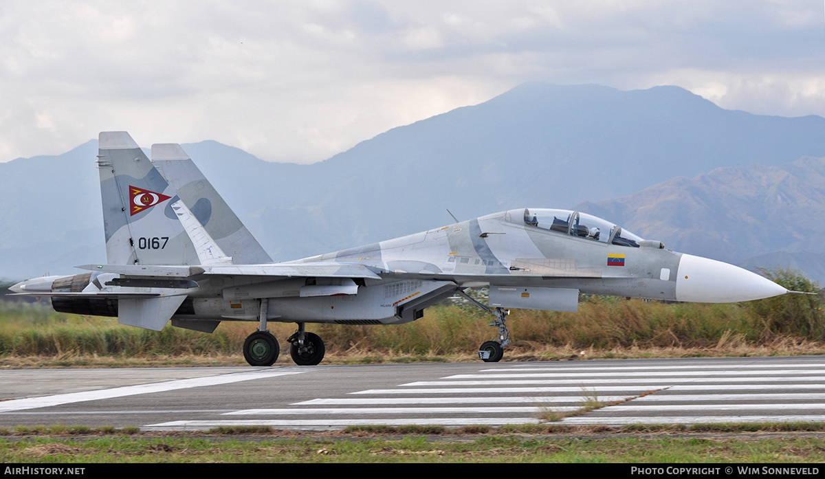 Aircraft Photo of 0167 | Sukhoi Su-30MK2 | Venezuela - Air Force | AirHistory.net #676154