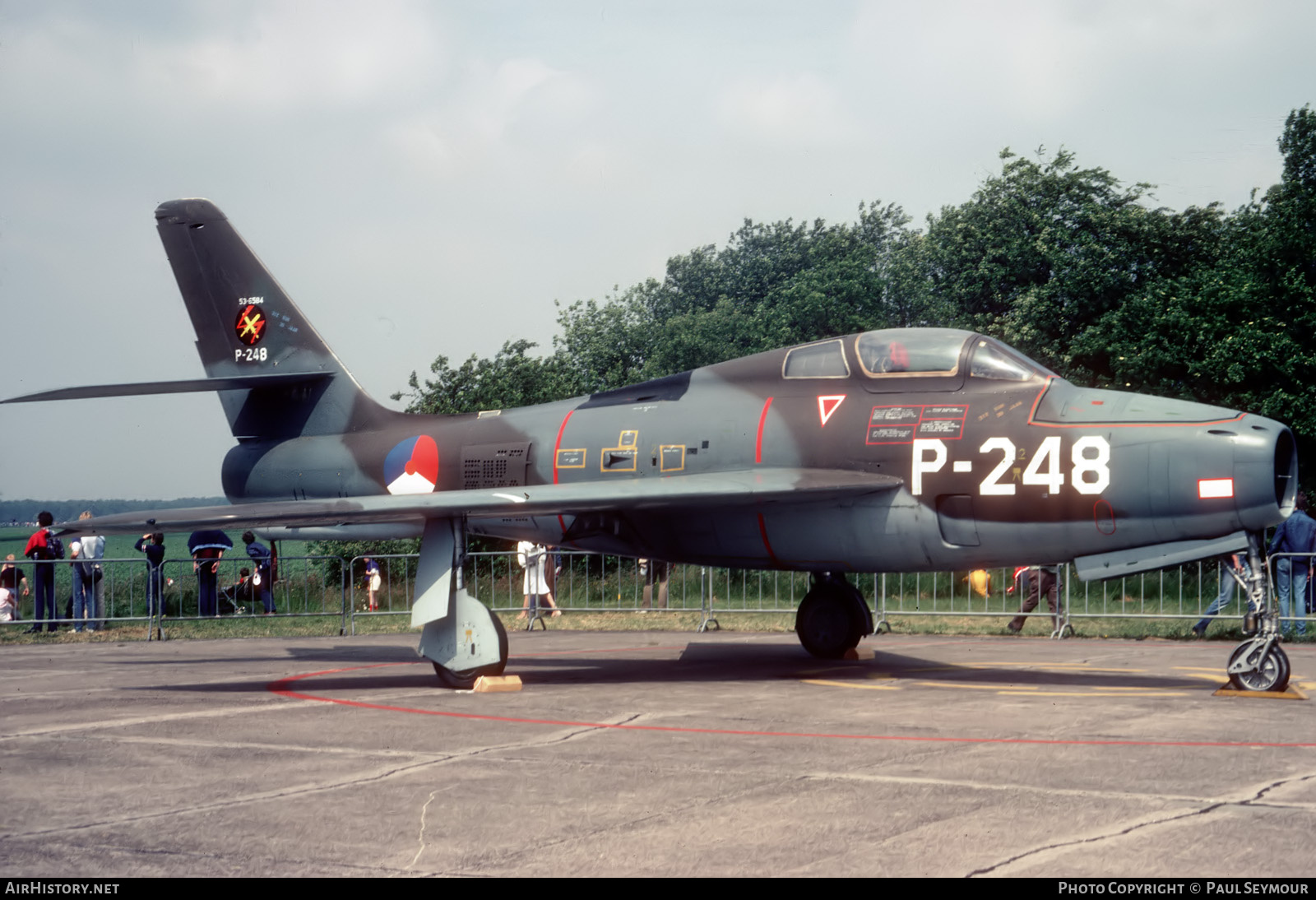 Aircraft Photo of P-248 | Republic F-84F Thunderstreak | Netherlands - Air Force | AirHistory.net #676170