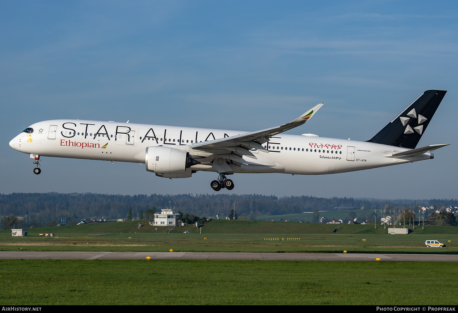 Aircraft Photo of ET-AYN | Airbus A350-941 | Ethiopian Airlines | AirHistory.net #676173