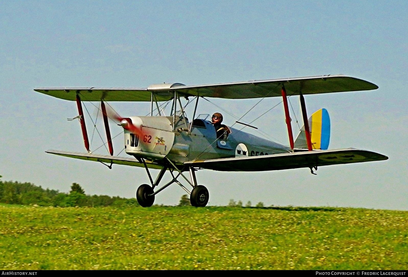 Aircraft Photo of SE-AMG / 6550 | De Havilland D.H. 82A Tiger Moth II | Sweden - Air Force | AirHistory.net #676209