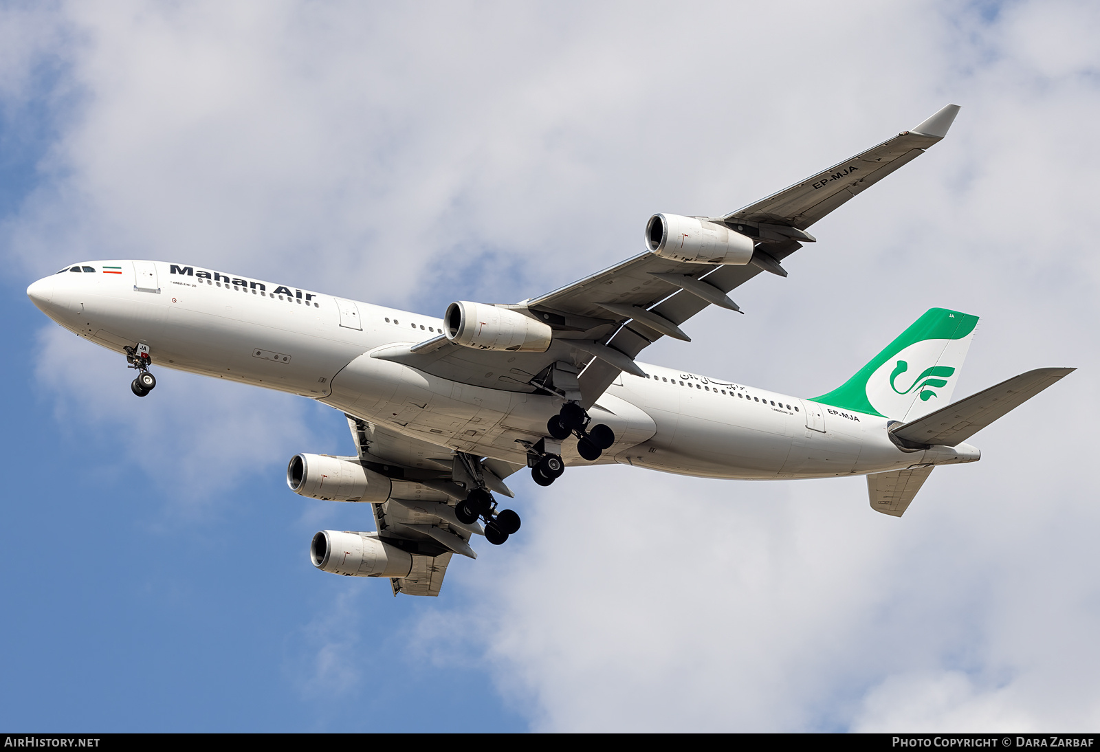 Aircraft Photo of EP-MJA | Airbus A340-212 | Mahan Air | AirHistory.net #676279