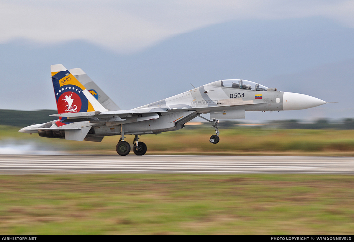 Aircraft Photo of 0564 | Sukhoi Su-30MK2 | Venezuela - Air Force | AirHistory.net #676305