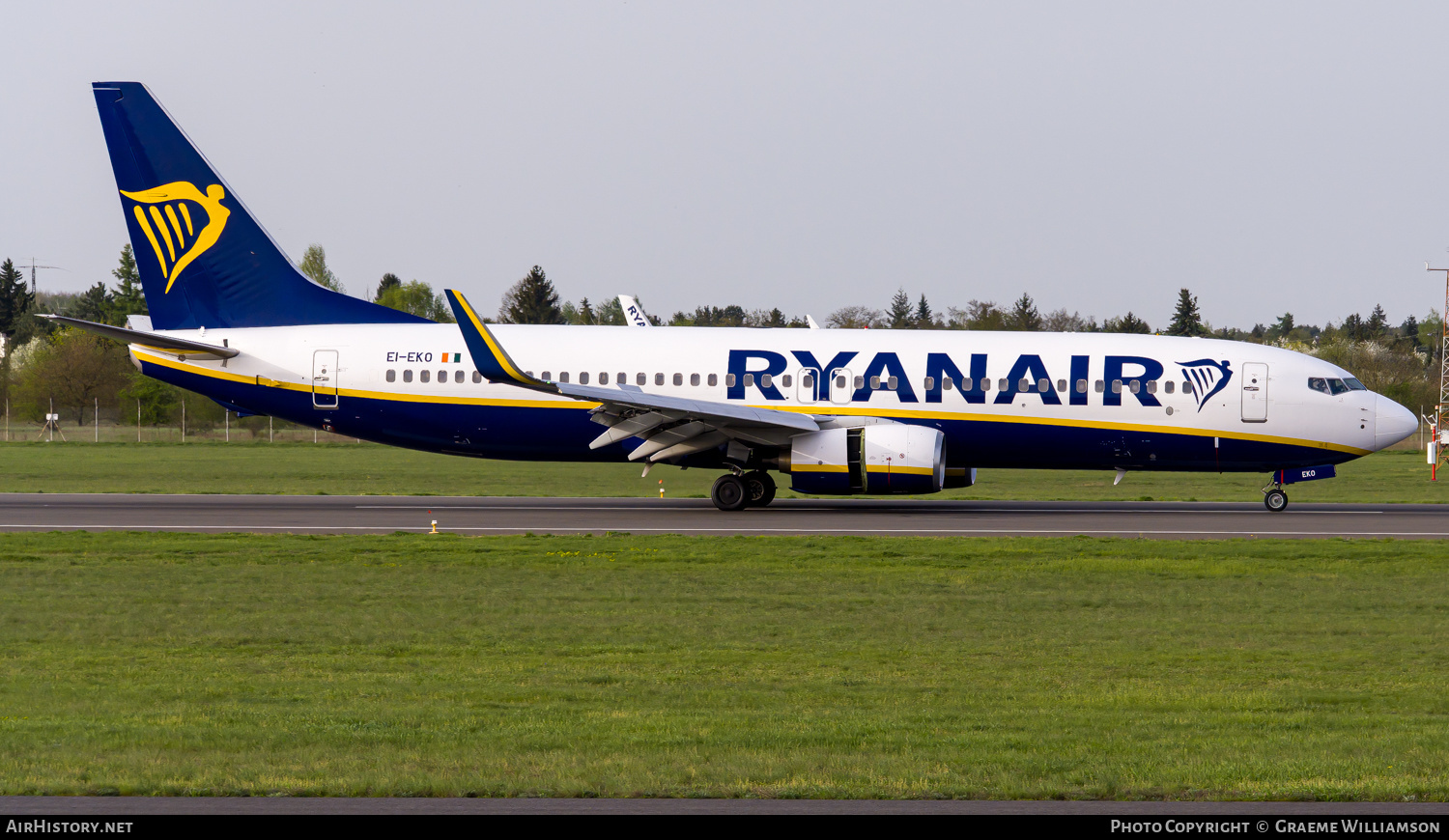 Aircraft Photo of EI-EKO | Boeing 737-8AS | Ryanair | AirHistory.net #676323